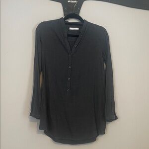 Aglini Black Herringbone Shirt